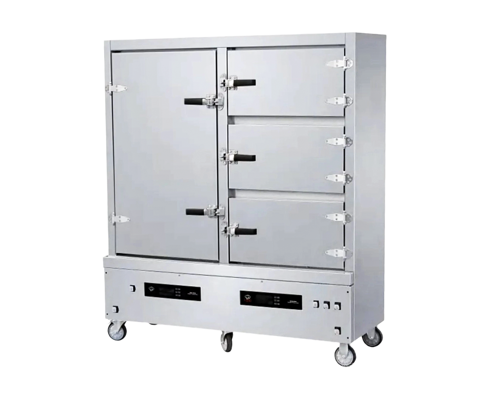 Kommersiellt Super Speed ​​Multi-Door Steamer Cabinet
